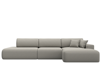 Диван угловой Лига-036 НПБ Модерн Лонг правый угол, рогожка Амур