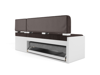 Диван угловой кухонный Ганновер (Микровелюр) 176х82х104 см