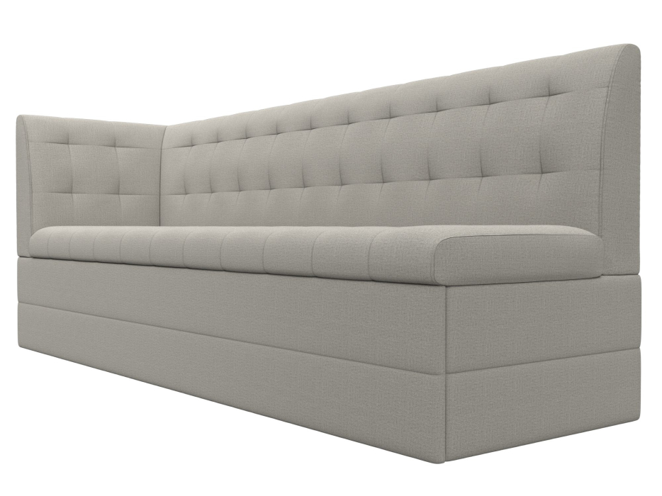 Диваны угловые кухонные, Диван кухонный Бриз с углом слева, рогожка Амур