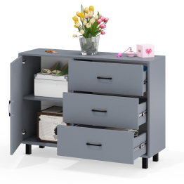 Комод-тумба три ящика и дверка РВК 122-1204