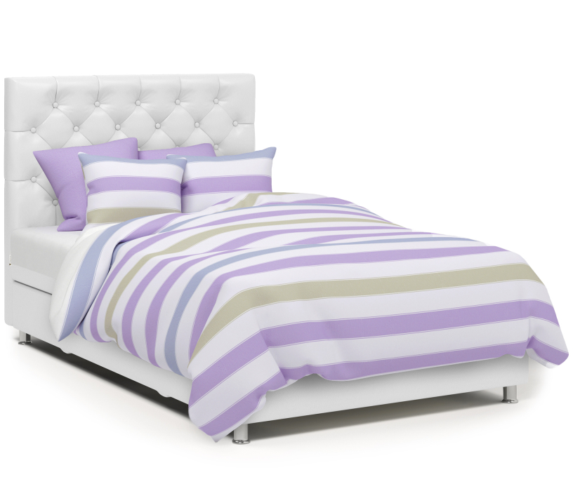 Мягкая кровать, Кровать тахта Шармэль 160 с подъемным механизмом, рогожка / экокожа