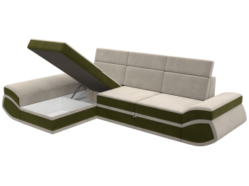 Диван угловой Лига-032 левый угол, микровельвет