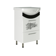 Тумбы без раковины, Тумба д/ванной РАДУГА-50 ЦВЕТЫ под умывальник Арго-50