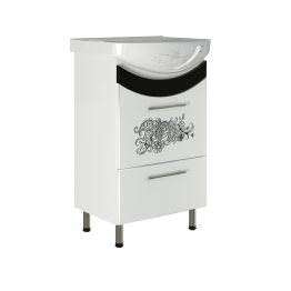 Тумба д/ванной РАДУГА-50 ЦВЕТЫ под умывальник Арго-50