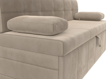 Кухонный прямой диван Лео, велюр