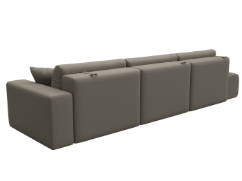 Диван прямой Лига-036 НПБ Модерн Лонг подлокотник справа, экокожа GRIFON