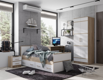 Кровать Сакура с реечным настилом 90х200