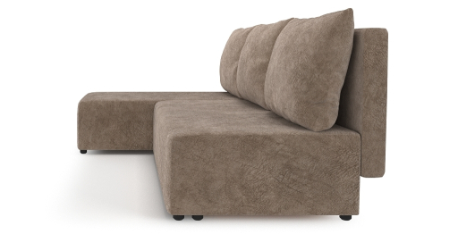 Угловой диван Каир Lux, велюр, левый