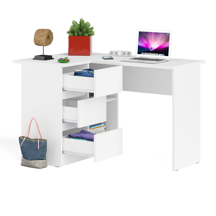 Детские столы, Угловой компьютерный стол Мори МС-16 левый