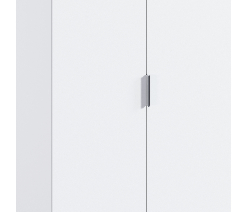 Шкафы распашные, Мальта СБ-3257 Шкаф 2 дверный Белый/МДФ Белый