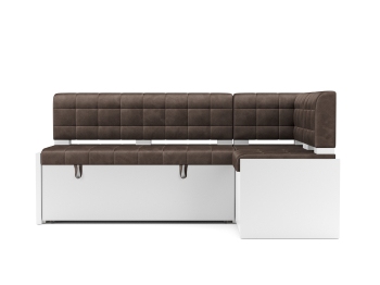 Диван угловой кухонный Ганновер (Бархат) 176х82х104 см