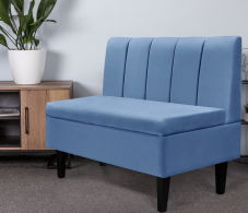 Диваны прямые кухонные, Диван прямой на ножках Лео 110, микровелюр