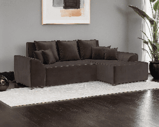 Диван Каскад Правый угол (Бархат)