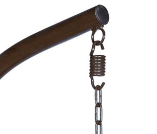 Подвесное кресло Leset Саона, каркас Коричневый, подушка Бежевая