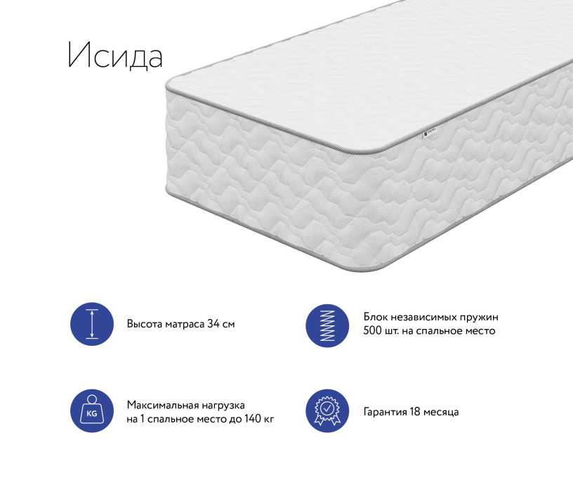 Другие размеры, Матрас DreamLine Исида 1800x1900