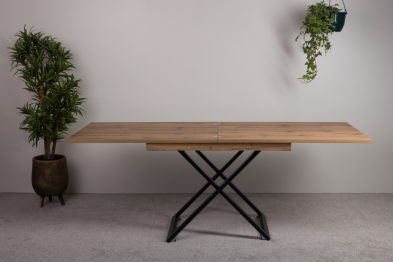 Стол трансформер Cross (черный)