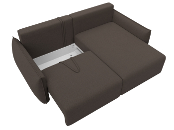 Диван угловой Лига-051 НПБ угол универсальный, рогожка Амур