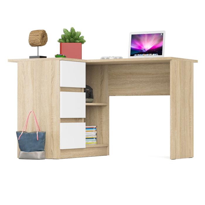 Детские столы, Угловой компьютерный стол Мори МС-16 левый