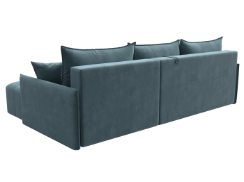 Диван угловой Лига-054 НПБ угол универсальный, велюр SEVEN