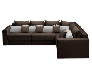 Диван угловой Мэдисон Лонг со спальным местом, микровелюр