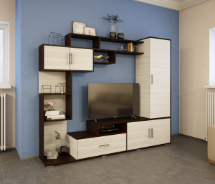 ЛДСП Гостиная ПЕКИН Венге-Лоредо