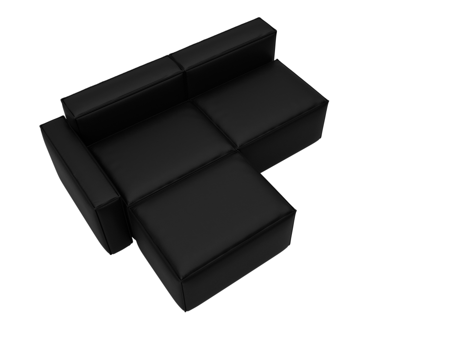 Диваны угловые в гостиную, Диван угловой модульный Лига-063 угол левый, экокожа GRIFON