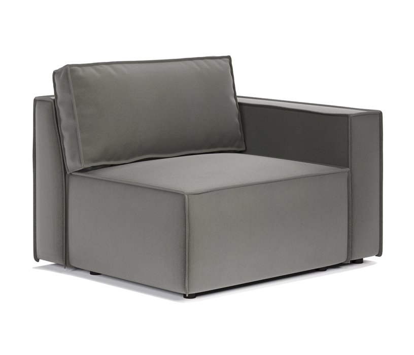 Диваны кровати со спальным местом, Диван модульный Шарм 25 327х95х70 см, велюр