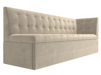 Кухонный диван Бриз с углом справа, микровельвет