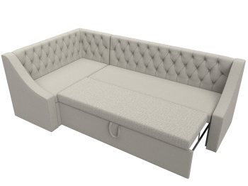 Диван кухонный угловой Мерлин левый угол, рогожка Амур