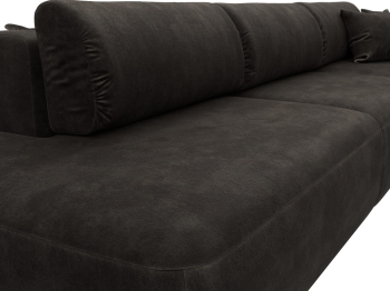 Диван угловой Лига-036 НПБ Модерн Лонг правый угол, велюр BRUT