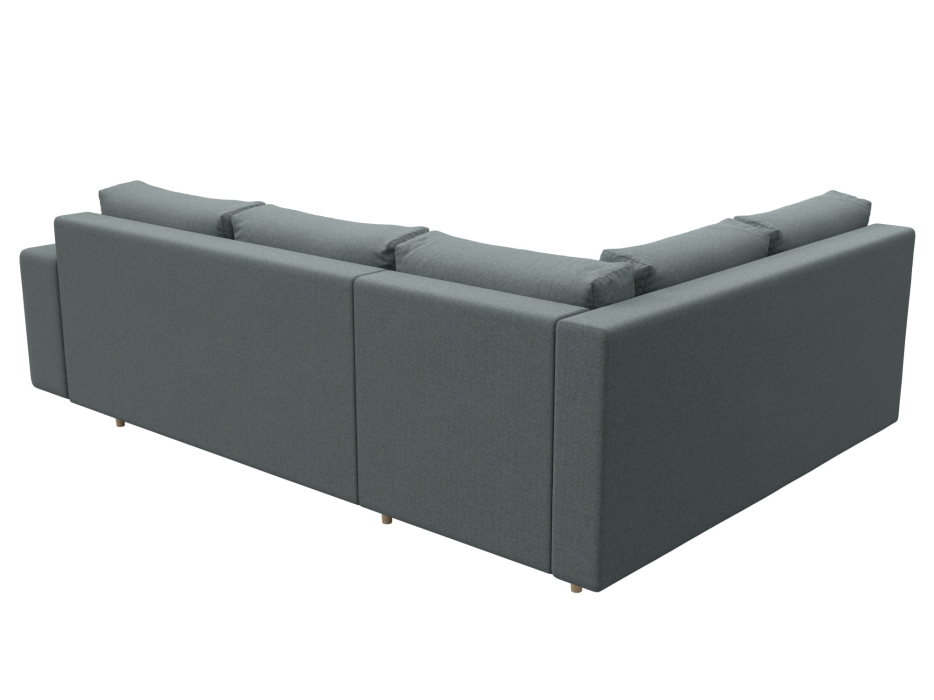 Диваны угловые в гостиную, Диван угловой Сильвана левый угол, рогожка Амур