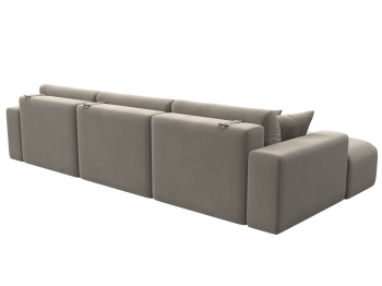 Диван угловой Лига-036 Классик Лонг левый угол, микровельвет