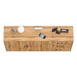 Широкий тумба-комод с ящиками и дверками РВК 123-1604