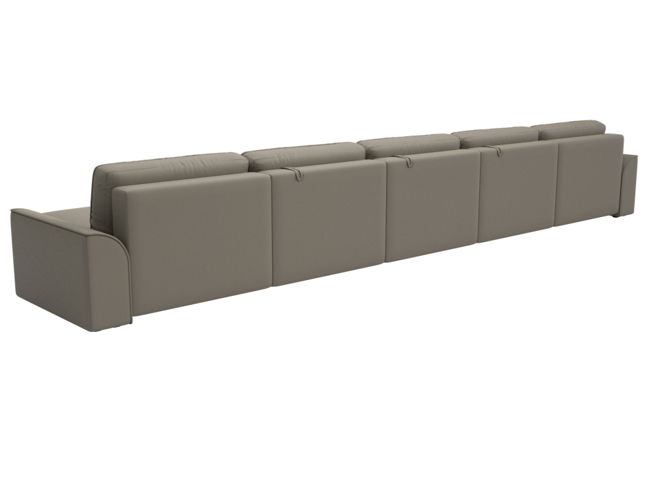 Диваны еврокнижки, Диван П-образный Лига-048 НПБ МегаЛонг, экокожа GRIFON