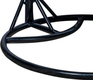 Подвесное кресло Leset Гаити, каркас Черный, подушка Светло-серая