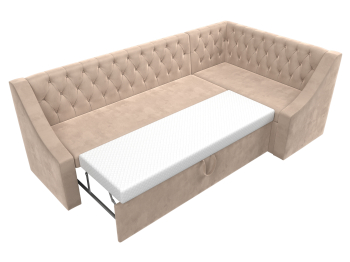 Кухонный угловой диван Мерлин правый угол велюр