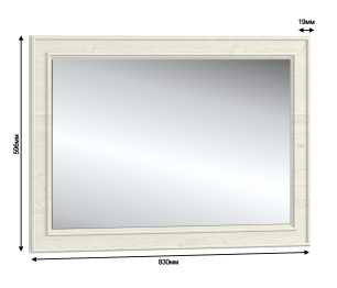 Зеркало Гранд / Ливерпуль СБ-3528 МДФ Классика Светлый