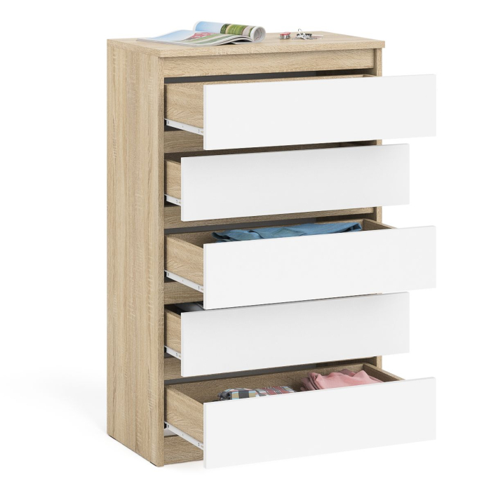 Комоды, Узкий комод пять ящиков Мори МК700.5