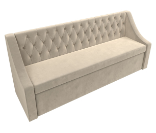 Диван прямой кухонный Мерлин, микровельвет