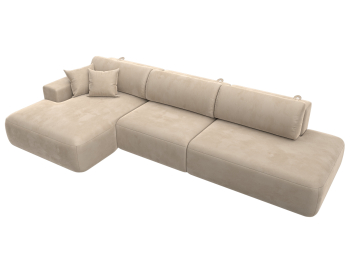 Диван угловой Лига-036 Модерн Лонг левый угол, велюр