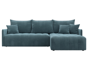 Диван угловой Лига-054 НПБ угол универсальный, велюр SEVEN