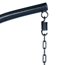 Подвесное кресло Leset Саона, каркас Черный, подушка Светло-серая