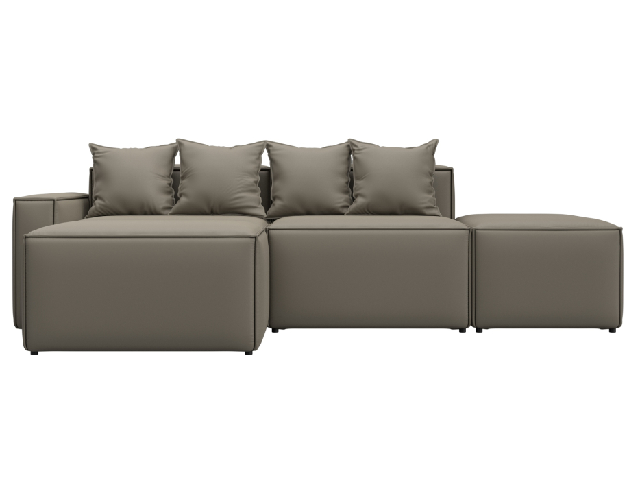 Диваны угловые в гостиную, Диван угловой модульный Лига-063 угол левый, экокожа GRIFON