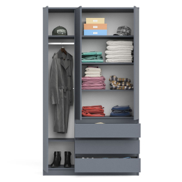 Широкий шкаф-комод Мори МШ1200.1