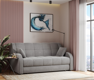 Диван-кровать Барон аккордеон, велюр