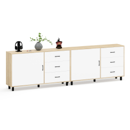 Тумба-комод с двумя дверками и шестью ящиками 122-1504