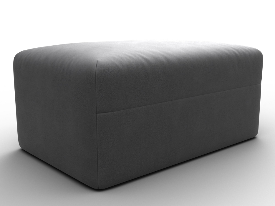 Пуф в прихожую, Модуль пуф Лига-060 НПБ, замша JOLY