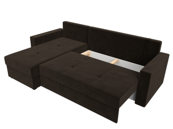 Диван угловой Верона Лайт левый угол, микровельвет