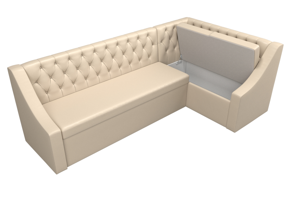 Диваны угловые кухонные, Кухонный угловой диван Мерлин правый угол экокожа