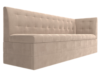 Кухонный диван Бриз с углом справа, велюр